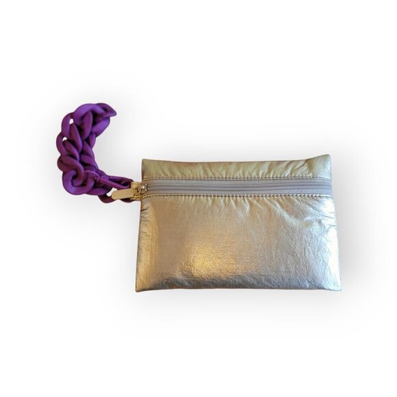 Gold Metallic Wristlet by Kika Vargas x Target OS Holiday Party Clutch - Picture 3 of 8